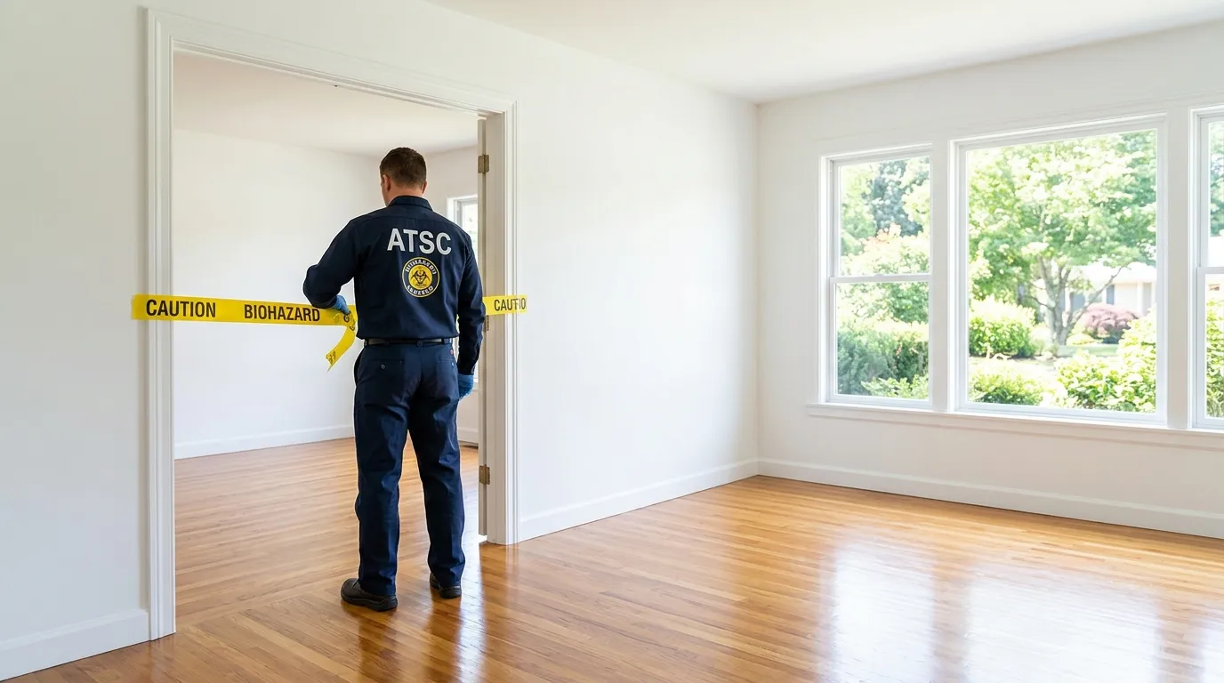 Certified biohazard cleanup crew performing Decomposition Cleanup in Sonoma